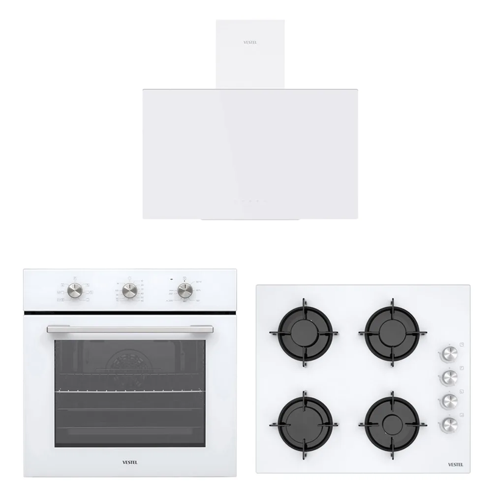 Vestel Eğik Beyaz Pratik Zamanlayıcılı Set